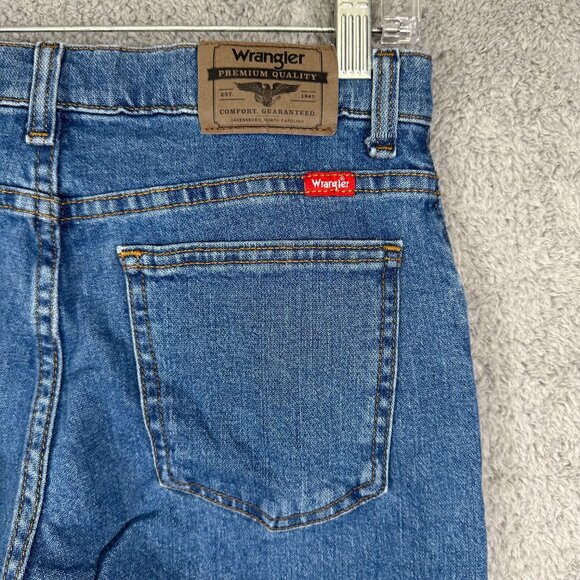 Wrangler Straight Leg Jean Size 16 Straight Fit Womens Blue 5-pocket - Picture 5 of 13